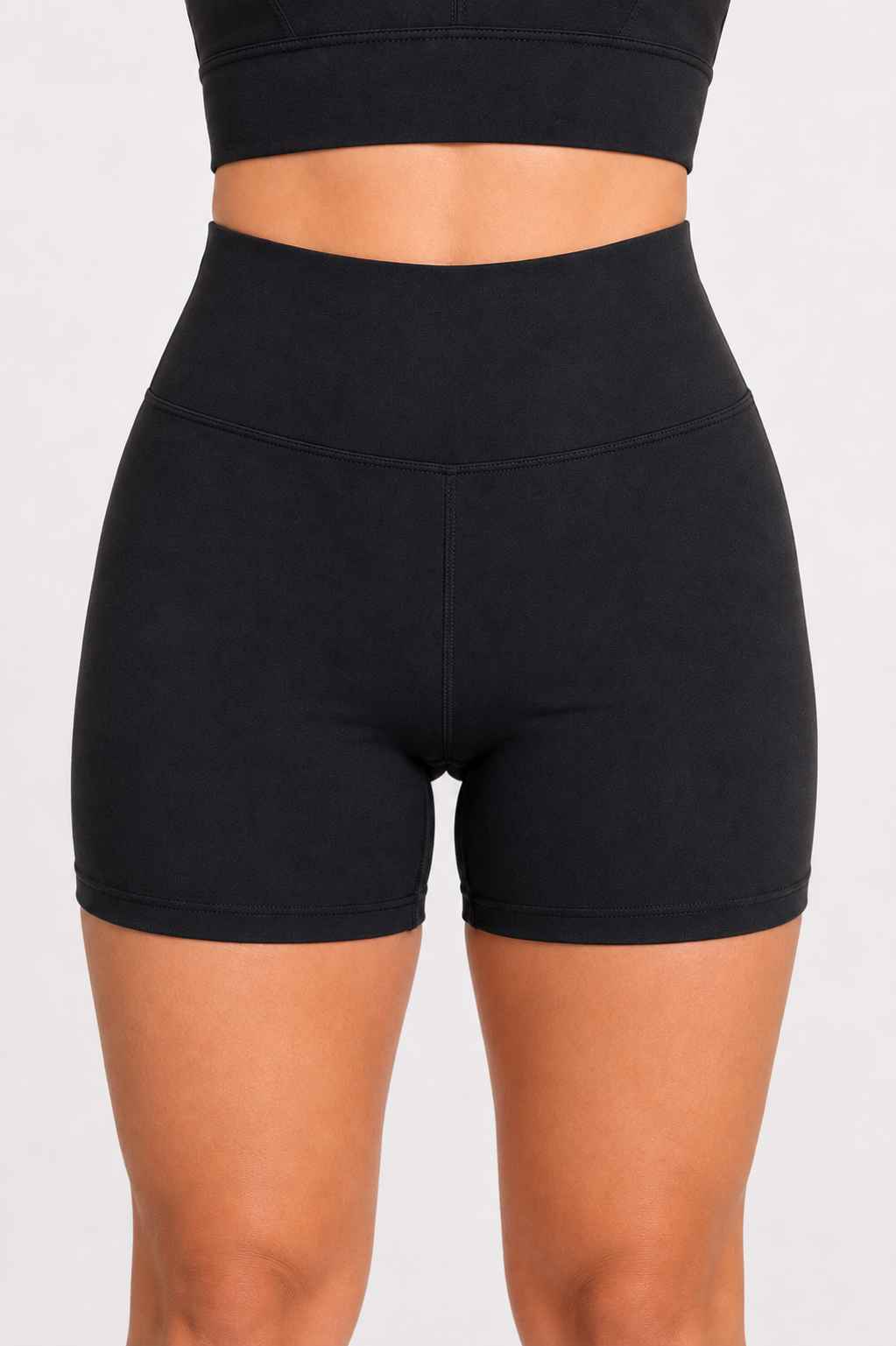 Conjunto Sintonia Preto – Top Nadador + Short Sem Bolso