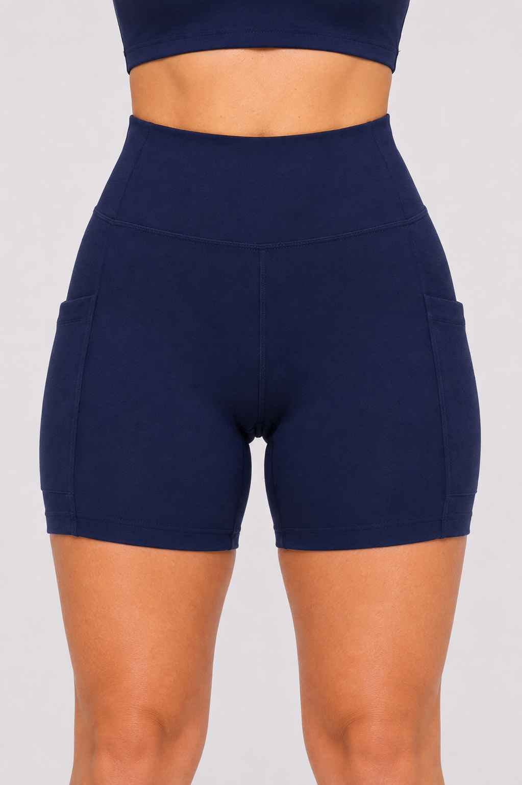 Conjunto Cadência Marinho – Top Alça Larga + Short com Bolso