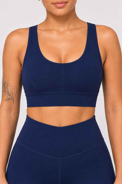Conjunto Avante Marinho – Legging Cintura Alta + Top Nadador