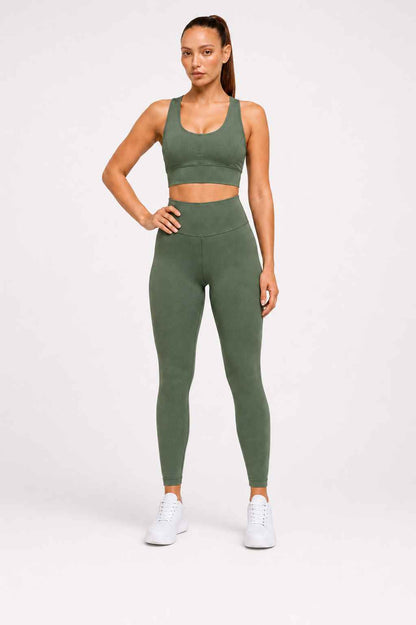 Conjunto Avante Militar – Legging Cintura Alta + Top Nadador
