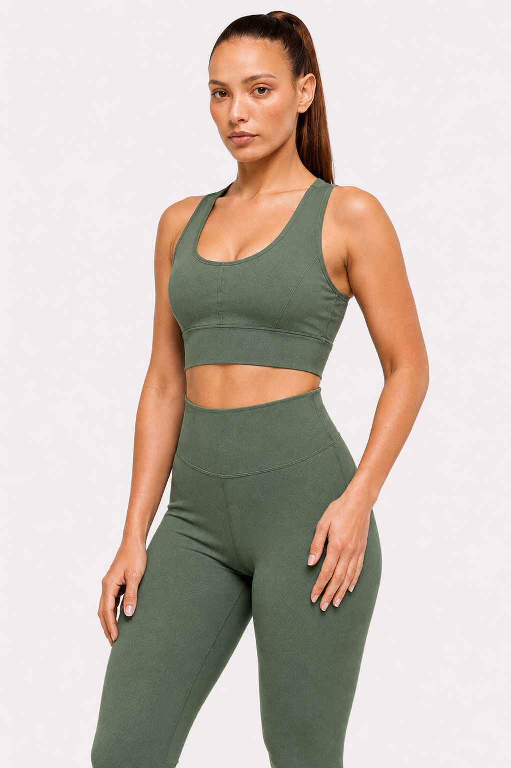 Conjunto Avante Militar – Legging Cintura Alta + Top Nadador
