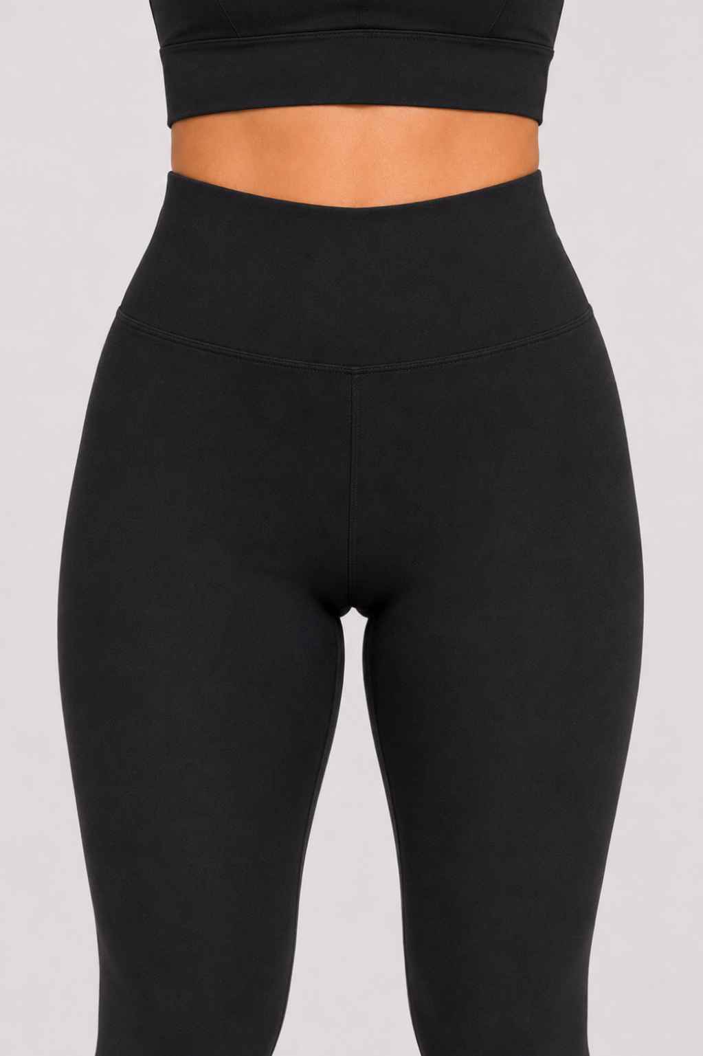 Conjunto Avante Preto – Legging Cintura Alta + Top Nadador