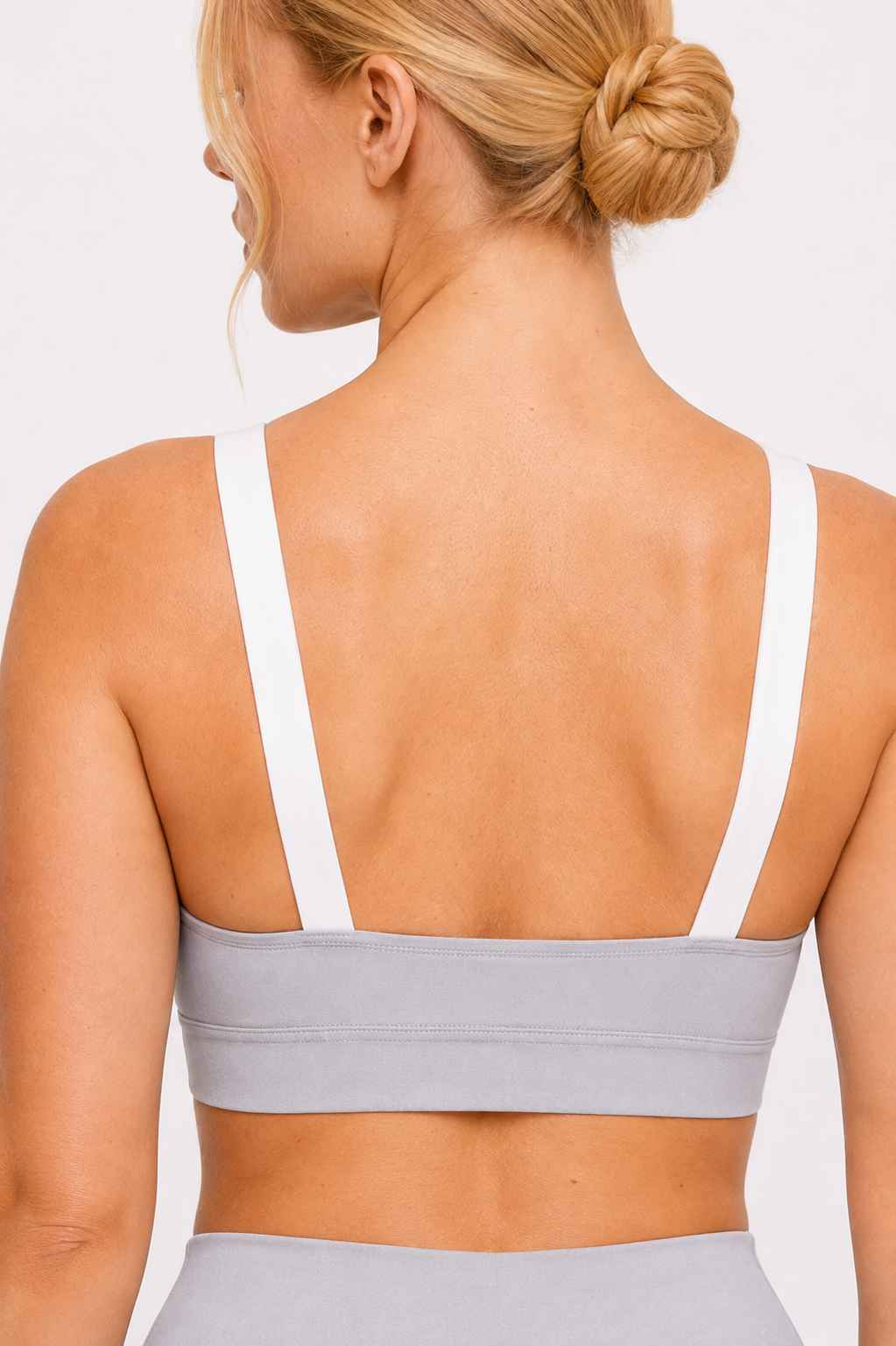 Conjunto Cadência Cinza – Top Alça Larga + Short com Bolso