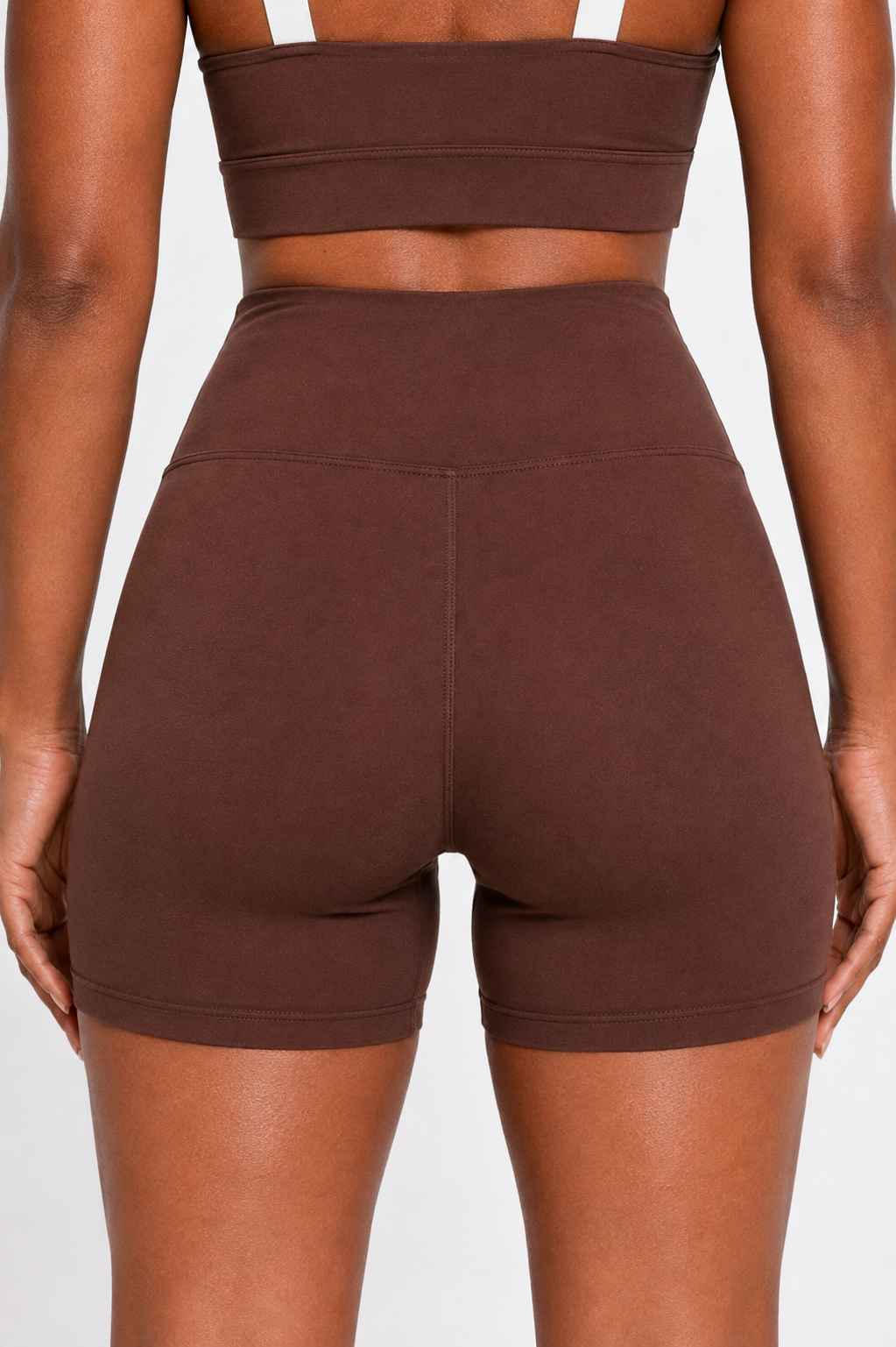 Conjunto Cadência Marrom – Top Alça Larga + Short com Bolso