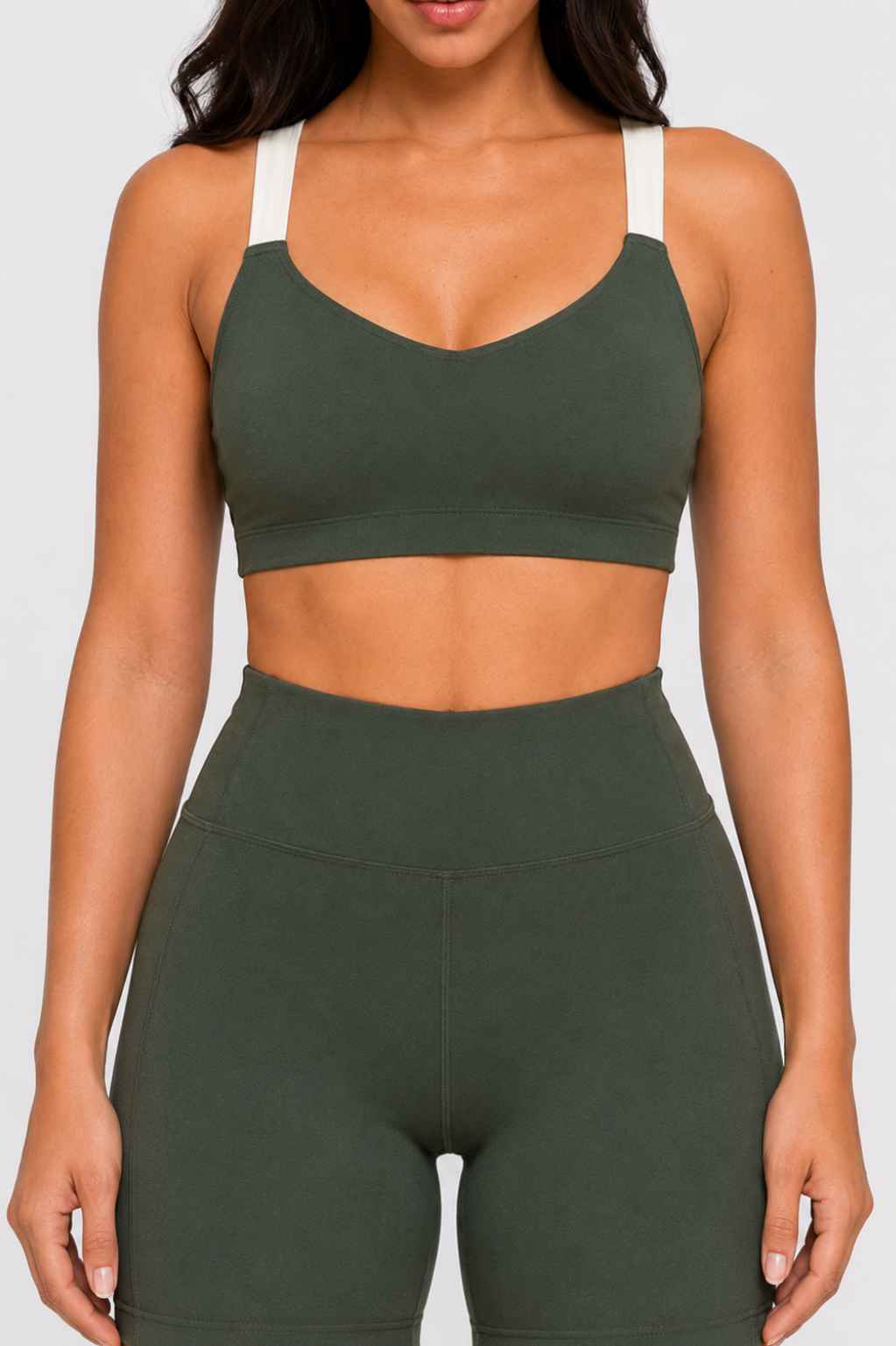 Conjunto Cadência Militar – Top Alça Larga + Short com Bolso