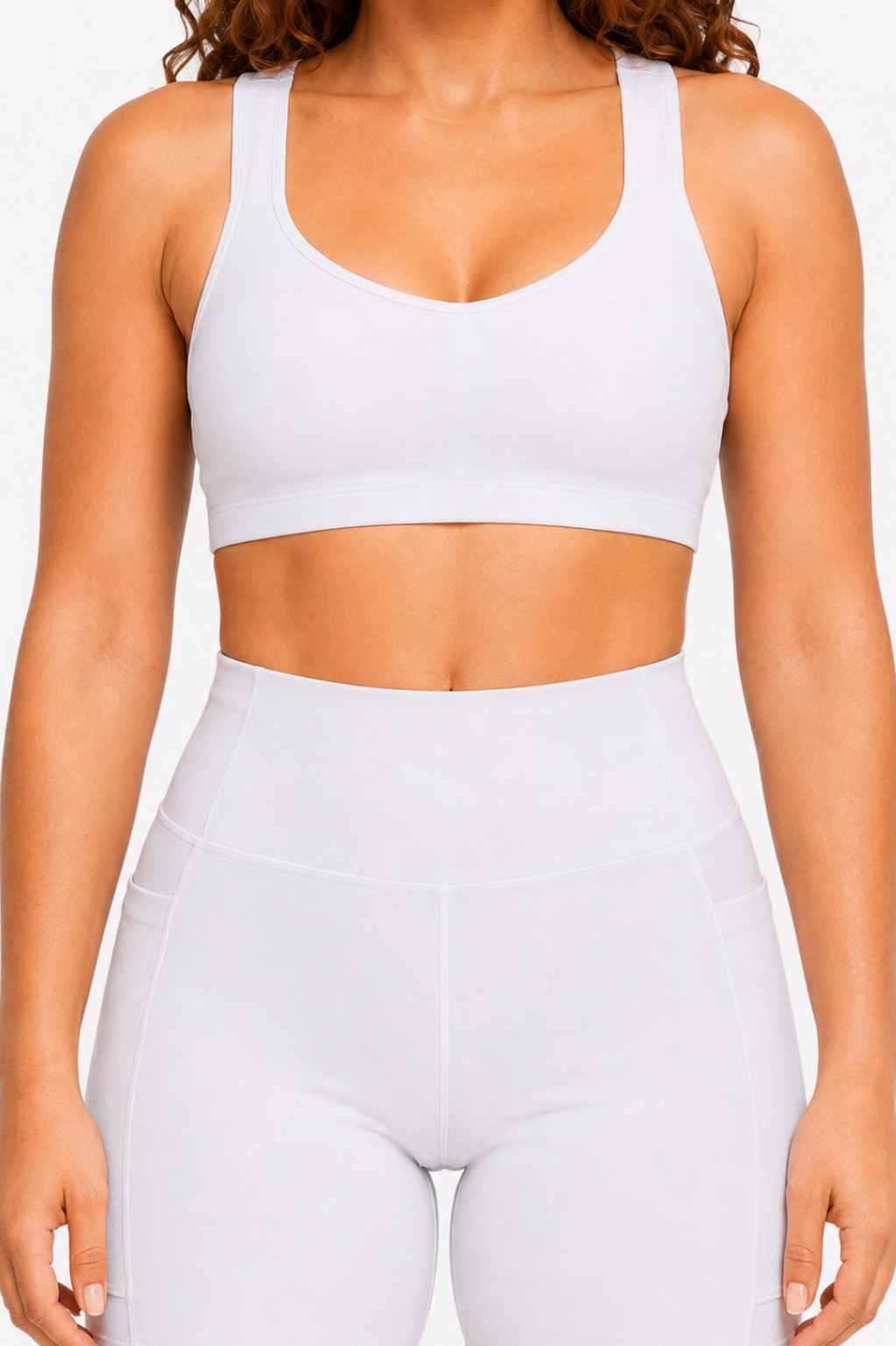 Conjunto Cadência Off White – Top Alça Larga + Short com Bolso
