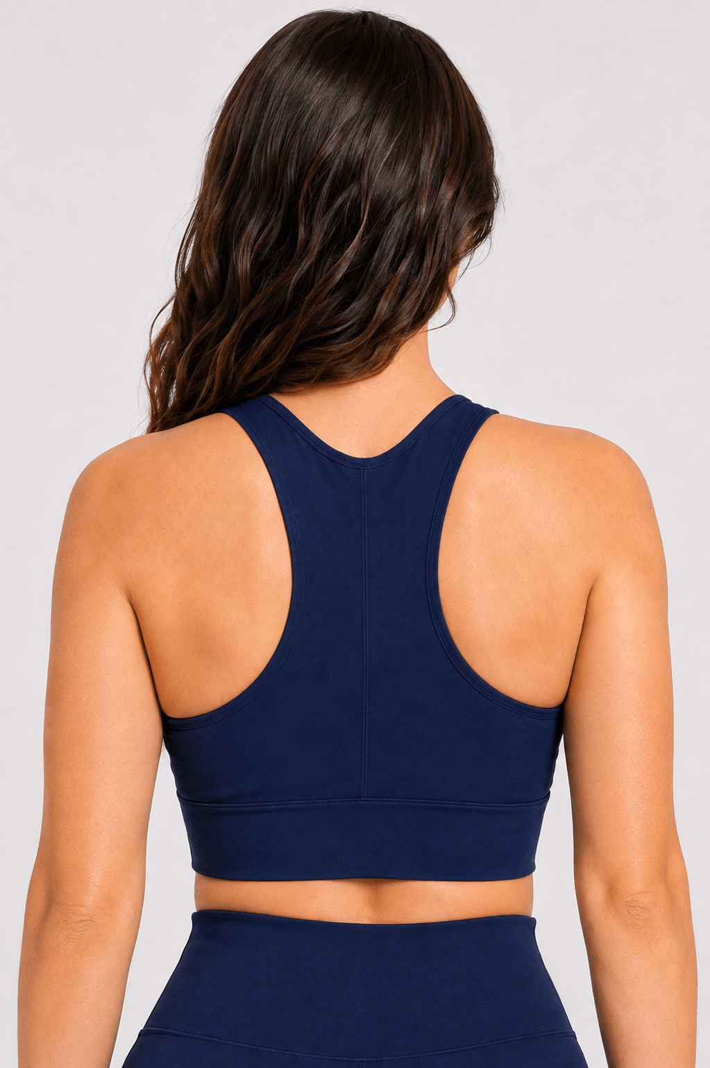 Conjunto Sintonia Marinho – Top Nadador + Short Sem Bolso