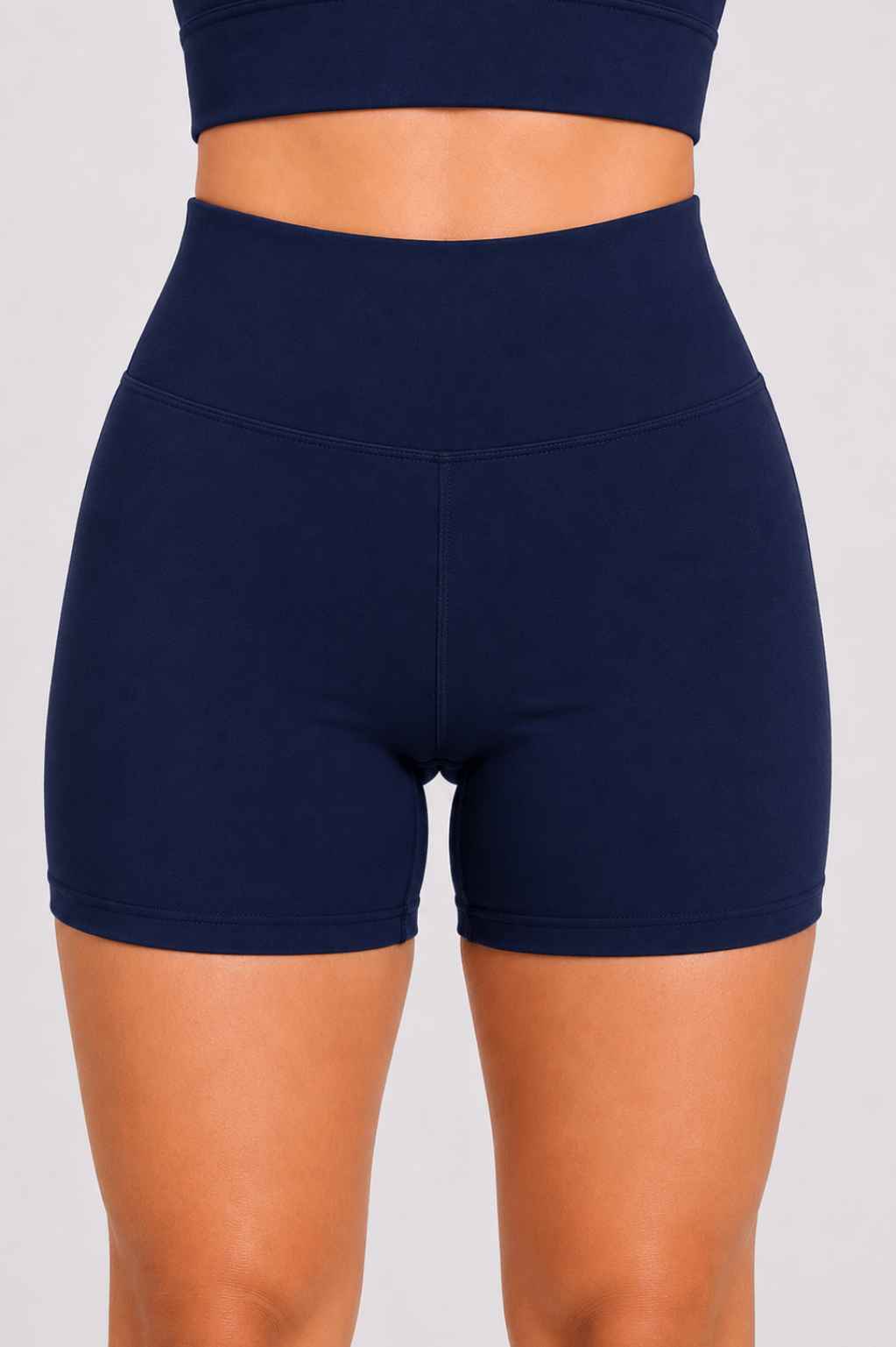 Conjunto Sintonia Marinho – Top Nadador + Short Sem Bolso