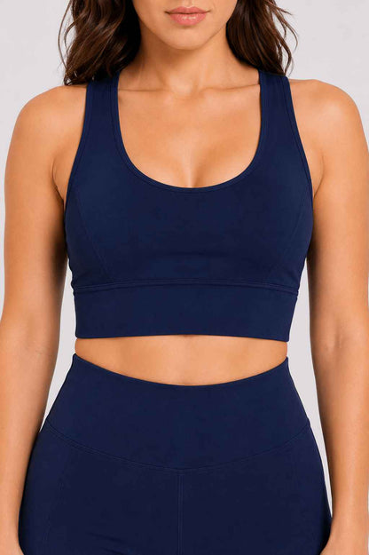 Conjunto Sintonia Marinho – Top Nadador + Short Sem Bolso