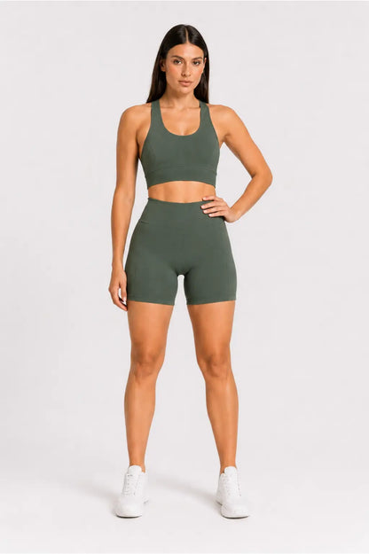 Conjunto Sintonia Militar – Top Nadador + Short Sem Bolso
