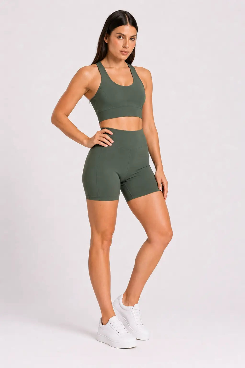 Conjunto Sintonia Militar – Top Nadador + Short Sem Bolso