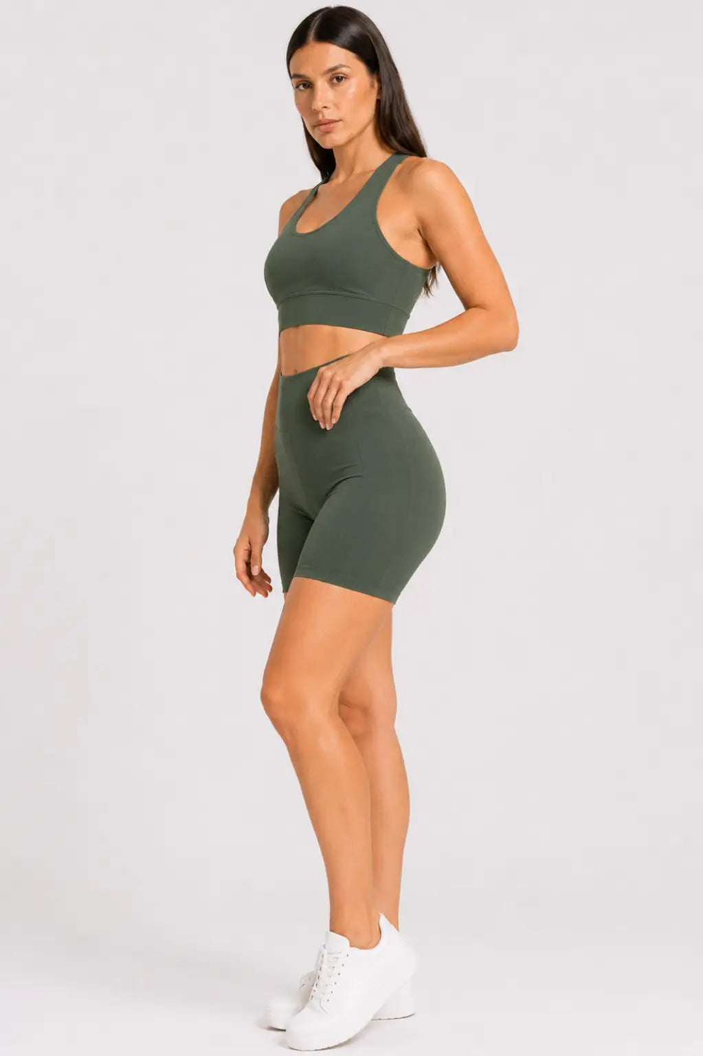 Conjunto Sintonia Militar – Top Nadador + Short Sem Bolso