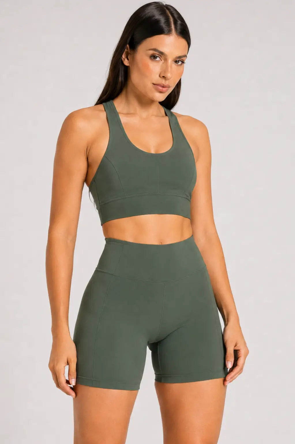 Conjunto Sintonia Militar – Top Nadador + Short Sem Bolso