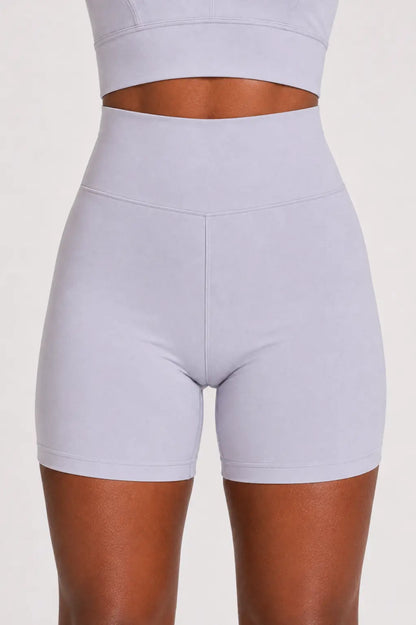 Conjunto Sintonia Cinza – Top Nadador + Short Sem Bolso