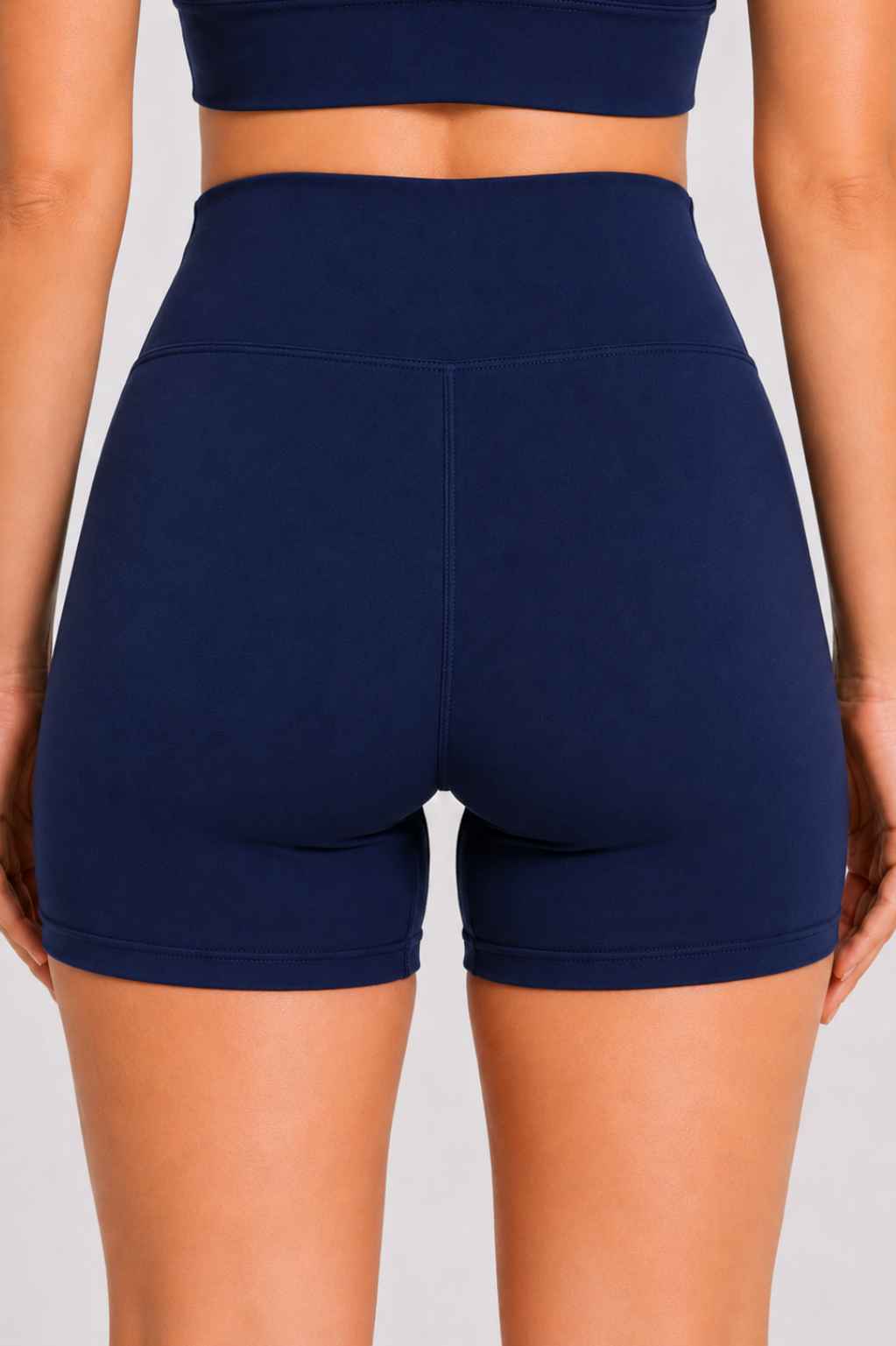 Conjunto Sintonia Marinho – Top Nadador + Short Sem Bolso