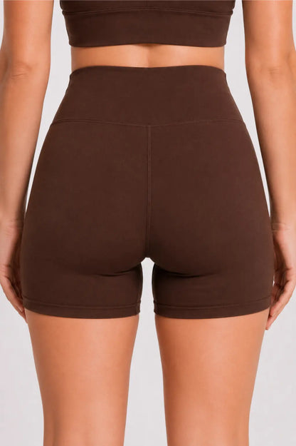 Conjunto Sintonia Marrom – Top Nadador + Short Sem Bolso